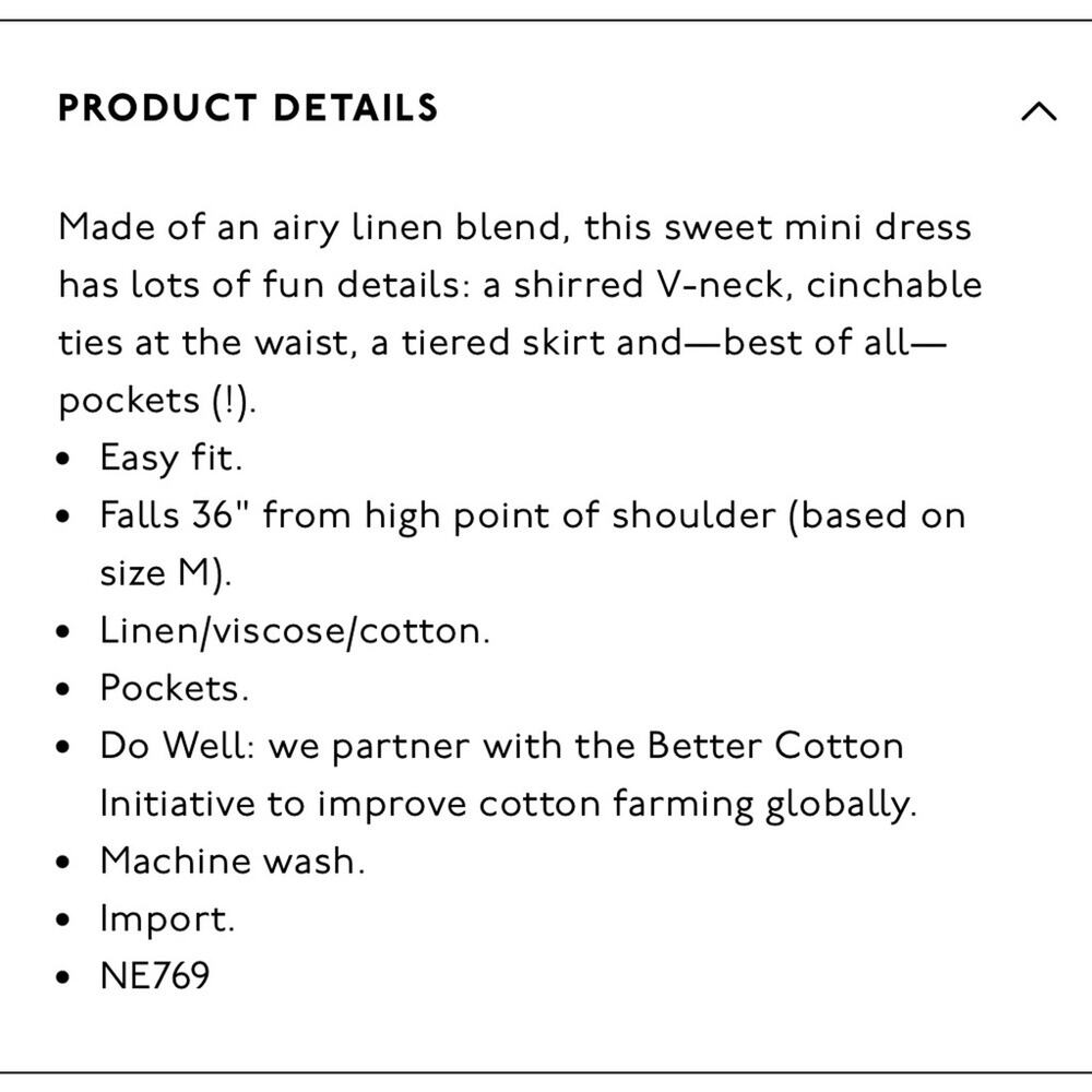 Madewell Linen Blend Lorelei Mini Dress - Picture 14 of 15